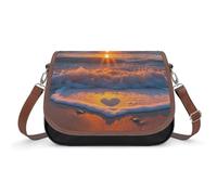 Sunset over The Ocean Love - Bolso cruzado para mujer, bolso de hombro de moda con correa ajustable