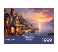 Sunset Over The Puerto1000 Piezas Puzzlespaisaje Rompecabezas Premium con Las Imposible Adultos Y Niños +14 Años Decoración Hogar70x50cm/1000pcs