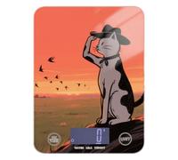 Sunset Prairie - Báscula digital de preparación de comidas para gatos, vaqueros, 11 libras/1 onzas, 5 kg/5 g, báscula digital fácil de limpiar, con 4 unidades para hornear Keto Keto báscula para pesar