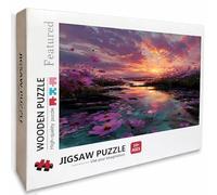 Sunset Puzzle de 6000 Piezas para Adultos, Puzzle Madera con Caja 179x105cm, Rompecabezas Adultos de Alta Dificultad, Juego de Rompecabezas, Pasatiempo Creativo, Regalos de Verano, (Flor) K-9914