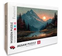 Sunset Puzzle Madera, Cottagea Puzzle 6000 Piezas Adultos con Compact Box 179x105cm, Rompecabezas Desafiante, DIY Juegos de Rompecabezas Creativos para Hombres Mujeres, Decoración Verano, 3-6718