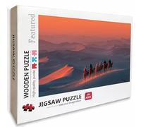 Sunset Puzzle Madera, Desierto Puzzle 6000 Piezas Adultos con Compact Box 179x105cm, Rompecabezas Desafiante, DIY Juegos de Rompecabezas Creativos para Hombres Mujeres, Decoración Verano, E-4084