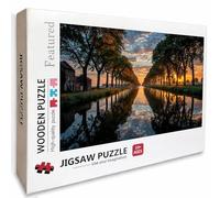 Sunset Puzzle Madera, Paisaje Puzzle 6000 Piezas Adultos con Compact Box 179x105cm, Rompecabezas Desafiante, Juegos de Rompecabezas Creativos para Hombres Mujeres, Decoración Verano, Regalo, A-4054