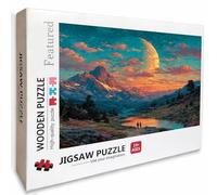 Sunset Puzzle Madera, Paisaje Puzzle 6000 Piezas Adultos con Compact Box 179x105cm, Rompecabezas Desafiante, DIY Juegos de Rompecabezas Creativos para Hombres Mujeres, Decoración Verano Regalo, P-4041