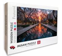 Sunset Puzzle Madera, Vista De La Calle Puzzle 6000 Piezas Adultos con Compact Box 179x105cm, Rompecabezas Desafiante, Juegos de Rompecabezas Creativos para Hombres Mujeres, Decoración Verano, J-7118