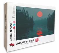 Sunset Puzzle Madera, Vista Nocturna Puzzle 6000 Piezas Adultos con Compact Box 179x105cm, Rompecabezas Desafiante, DIY Juegos de Rompecabezas Creativos para Hombres Mujeres, Decoración Verano, K-8635