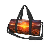 Sunset Sunflower - Bolsa de viaje para gimnasio y granja, para hombres y mujeres, bolsa deportiva, equipaje de mano para viajes de fin de semana, trabajo, camping