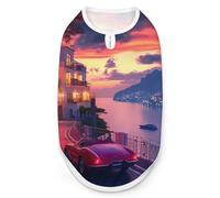 Sunset View Amalfi Coast Italy - Camiseta sin mangas con estampado para perros y mascotas, para gatos y cachorros, talla 2XL