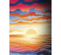 "Sunset Waves" B5 Journal: A Place to Liberate Your Thoughts and Live at Your Most Organized