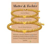 SUNSH 3 PCS Regalo Madre Hija, Pulsera Madre Hija, Regalo Para Mamá Mí Hija Nieta, Regalos De Regreso a La Escuela/Vuelta Al Cole/Día De La Madre/Cumpleaños/Navidad, Pulsera De Amor a Juego