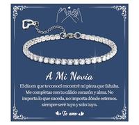SUNSH Regalos San Valentin Regalo para Mujer,Pulsera Mujer Regalos Originales para Mujer,Regalo Cumpleaños Mujer,Regalo San Valentin Mujer Esposa Novia Alma Gemela-Novia