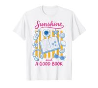Sunshine and A Good Book Summer Reading Beach Reads Bookworm Camiseta
