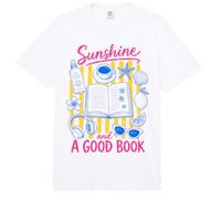 Sunshine and A Good Book Summer Reading Beach Reads Bookworm Comfort Colors Adult Heavyweight T-Shirt