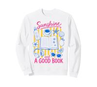 Sunshine and A Good Book Summer Reading Beach Reads Bookworm Sudadera