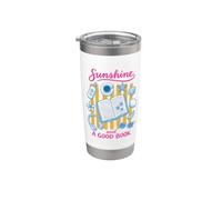 Sunshine And A Good Book Summer Reading Beach Reads Bookworm Vaso térmico de acero inoxidable de doble pared