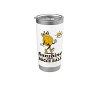 Sunshine And Bocce Ball De Bocce Con Jack Juego De Bocce Vaso térmico de acero inoxidable de doble pared