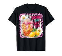 Sunshine and Sweet Tea Deep South Summer Mama Preppy Stripe Camiseta