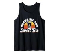 Sunshine and Sweet Tea Southern Vibes Summer Gift Camiseta sin Mangas