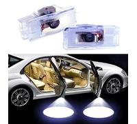 Sunshine Fly 2Â unidades Auto Puerta Logo Puerta Iluminación LED Bienvenida Logo proyector Light Laser brilla Logo de puerta… (A)