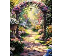 Sunshine Garden 200 Piece Jigsaw Puzzles for Adults, Colourful, Challenging & Brainteasing Adult Puzzles 200 Pieces Flower, Fun jigsaws for The Whole Family 14x10 Inch