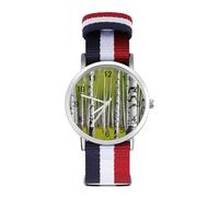 Sunshine in Late Summer - Reloj de pulsera de cuarzo personalizado con números arábigos con correa ajustable para hombres y mujeres, Estilo:, regular, MHXYZHW