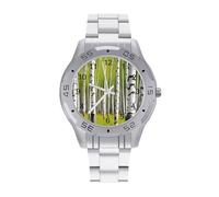 Sunshine in Late Summer - Reloj de pulsera para hombre, de acero inoxidable, fácil de leer, para mujer