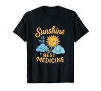 Sunshine Is The Best Medicine Beach Humor Diseño veraniego Camiseta