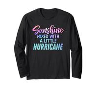 Sunshine Mixed with a Little Hurricane Mensaje Inspirador Manga Larga