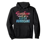 Sunshine Mixed with a Little Hurricane Mensaje Inspirador Sudadera con Capucha