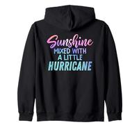Sunshine Mixed with a Little Hurricane Mensaje Inspirador Sudadera con Capucha
