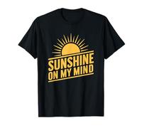 Sunshine on My Mind, gráfico de sol vívido, días brillantes Camiseta