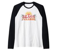 Sunshine Paradise Summer Vibes Beach Paradise Camiseta Manga Raglan