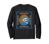 Sunshine Paradise Summer Vibes Beach Paradise Manga Larga