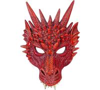 Sunshine smile Drachenmaske Kinder,Drachen Kostüm Kinder,Drachen Kostiim,Drachenflügel,Halloween Drachen Maske,Dinosaurier Cosplay Set für Jungen Mädchen Halloween Party Karneval
