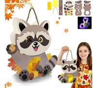 Sunshine smile Juego de faroles para manualidades, farolillos de San Martín con LED, faroles de otoño para manualidades para decoración, juego creativo de regalo de San Martín