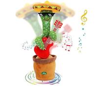 Sunshine Smile Juguete de cactus: Hablando, Juguete de peluche, Hablando, Bailando, Grabación Aprender a Hablar Muñeca de Peluche