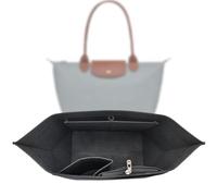 Sunshine Smile Organizador M para Longchamp Bolsos Mujer, Fieltro Beige, para Le Pliage Mediano, Inserción de Bolsa