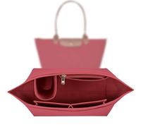 Sunshine smile Organizador para bolso Longchamp, Organizador para Longchamp Pliage L, Organizador de bolsillos interiores, Organizador de bolso, Bolso de mano de fieltro con múltiples bolsillos