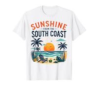 Sunshine South Coast Beach Escena de Vacaciones Camiseta