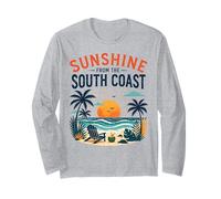 Sunshine South Coast Beach Escena de Vacaciones Manga Larga