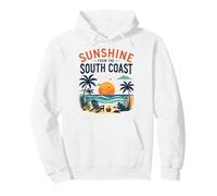 Sunshine South Coast Beach Escena de Vacaciones Sudadera con Capucha