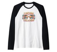 Sunshine State Of Mind Playa Relajación Camiseta Manga Raglan