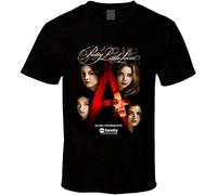Sunshine T Shirts Pretty Little Liars TV Show Series Fan Poster Unisex 100% Cotton Short-Sleeve T-Shirts Black XL