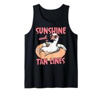 Sunshine Tan Lines Ganso Verano Playa Vacaciones Divertido Animal Camiseta sin Mangas