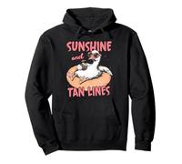 Sunshine Tan Lines Ganso Verano Playa Vacaciones Divertido Animal Sudadera con Capucha