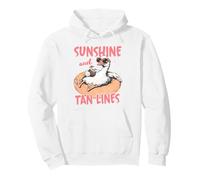 Sunshine Tan Lines Relajante Pato Playa Verano Sudadera con Capucha