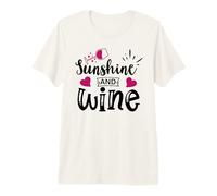 Sunshine & Wine Book Club Merch,Read Between The Wines Women Camiseta Premium
