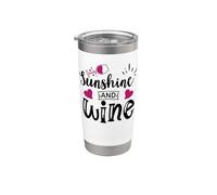Sunshine & Wine Book Club Merch,Read Between the Wines Women Vaso térmico de acero inoxidable de doble pared