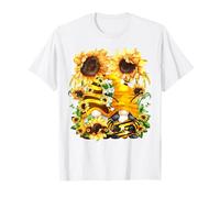Sunshine Wishes and Honey Bee Kisses Cute Sunflower GNOME Camiseta