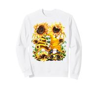 Sunshine Wishes and Honey Bee Kisses Cute Sunflower GNOME Sudadera